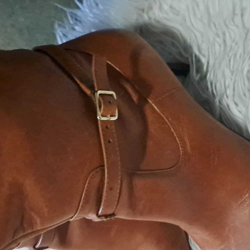 RALPH LAUREN Leather Brown Stunning Boots As Is - Picture 3 of 9